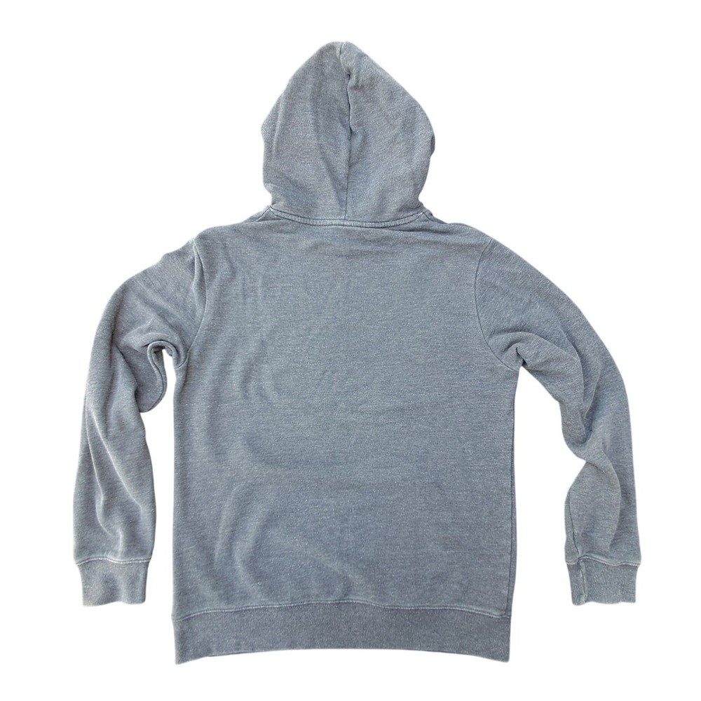 tentree Men's Fisherman Hoodie Gray Embroidered Organic Cotton Pullover Medium - Picture 2 of 9